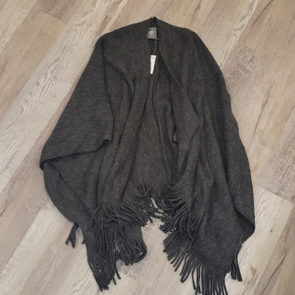 Vince Camuto Charcoal Textured Shawl